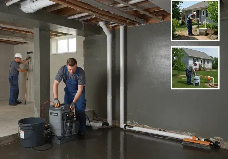 Basement Waterproofing and Flood Prevention process in The Meadows, FL